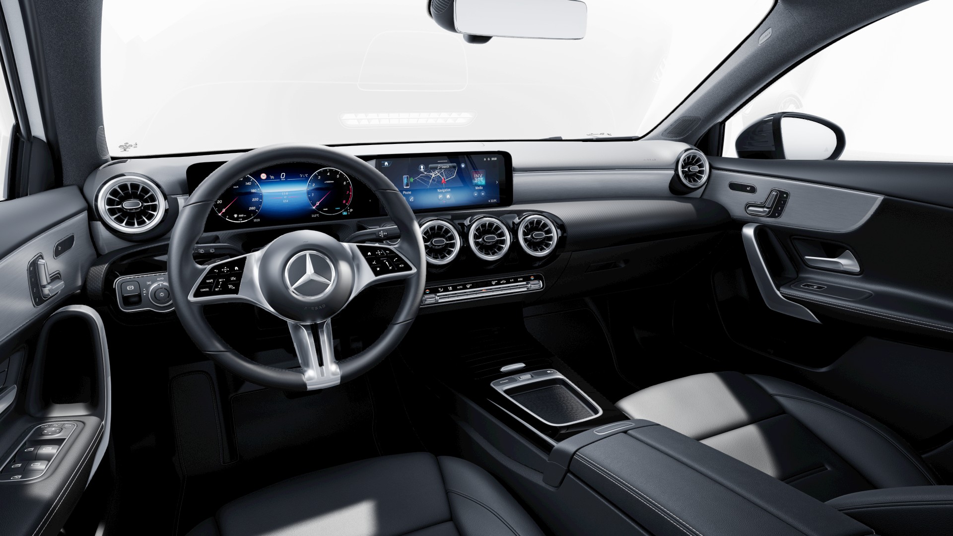AMG EinstiegsleistenAbgasreinigung EURO 6 TechnikAblagefach mit Rollo in MittelkonsoleAirbag: Airbag Fahrer und BeifahrerAirbag: Automatische Beifahrerairbag-AbschaltungAirbag: KneebagAirbag: Seitenairbag f&uuml;r Fahrer und BeifahrerAntiblockiersystem (ABS)Assist: Aktiver BremssassistentAssist: Aktiver Spurhalte-AssistentAssist: Fussg&auml;ngerschutzAssist: Geschwindigkeitslimit-AssistentAssist: Mercedes-Benz NotrufsystemDYNAMIC SELECTDoppelcupholderElektrische Fensterheber vorneElektronische TraktionskontrolleElektronisches Stabilit&auml;ts-Programm (ESP)FahrerbeobachtungskameraFahrwerk: MehrlenkerachseFahrwerk:DirektlenkungFondgurt-Statusanzeige im Instrumenten-DisplayFussmatten VeloursGPS AntenneGarantie: 3 Jahre oder 100 000 kmGep&auml;cknetz an Fahrer- und BeifahrersitzlehneGetriebe: 8G-DCTKlima: Klimatisierungsautomatik THERMATICKraftstoffbeh&auml;lter mit gr&ouml;sserem Volumen (51L)Lackierung: Uni-Lackierung PolarweissLenkrad: LenkradschaltpaddlesLenkrad: Multifunktions-Sportlenkrad in LederMedia: CENTRAL MEDIA DISPLAYMedia: Digitales Radio (DAB)Media: Erweiterte MBUX FunktionenMedia: Kommunikationsmodul (LTE) f&uuml;r die Nutzung von Digitalen ExtrasMedia: MBUX MultimediasystemPaket: Licht- und Sicht-PaketSonnenblende mit beleuchtetem Make-up-SpiegelPaket: ProgressiveDekor: Innenhimmel Stoff schwarzDekor: Zierelemente Carbonoptik dunkelPolster: Ledernachbildung ARTICO/Stoff Bertrix schwarzR&auml;der: 17'' Leichtmetallr&auml;der im 5-Doppelspeichen-DesignSitze: Komfortsitze vornePaket: Progressive Line AdvancedFahrwerk: Komfortfahrwerk mit TieferlegungLicht: Adaptiver Fernlicht-AssistentLicht: LED High Performance-ScheinwerferMedia: MBUX Navigation PremiumPaket: Park-Paket mit R&uuml;ckfahrkameraPaket: Spiegel-PaketRemote ServicesR&auml;der: TIREFITSitze: 4-Wege-Lordosenst&uuml;tzeSitze: Sitzheizung f&uuml;r Fahrer und BeifahrerWarnweste f&uuml;r FahrerPaket: Sitzkomfort-PaketPaket: USB-Paket PlusPassive PersonenanwesenheitserinnerungR&auml;der: ReifendruckkontrolleR&auml;der: SommerreifenScheibenwischer mit RegensensorSchweiz-Ausf&uuml;hrungSitze: Sitzlehnen im Fond klappbarVorr&uuml;stung f&uuml;r DISTRONICVorr&uuml;stung f&uuml;r Live Traffic InformationVorr&uuml;stung f&uuml;r digitales RadioZentralverriegelung mit FernbedienungZusatzteile Kaltl&auml;nder (GitterMotorluftansaugung) Anh&auml;ngerkupplung mit ESP Anh&auml;ngerstabilisierungAssist: Aktive Abstands-Assistent DISTRONICAssist: PRE-SAFE SystemAssist: Totwinkel-AssistentAssist: Verkehrszeichen-AssistentKlima: Klimatisierungsautomatik THERMOTRONICLicht: MULTIBEAM LED ScheinwerferMedia: Kabelloses Ladeger&auml;t f&uuml;r mobile Endger&auml;te vornMedia: Soundsystem AdvancedPaket: Laderaum-Paket12 V-Steckdose im Gep&auml;ckraumPaket: Park-Paket mit 360&deg; -KameraAssist: 360&deg;-KameraAssist: Aktiver Parkassistent inkl. PARKTRONICPaket: WinterpaketLenkrad: LenkradheizungScheibenwaschd&uuml;sen beheiztSitze: Beifahrersitz elektrisch verstellbar mit Memory-FunktionSitze: Fahrersitz elektrisch verstellbar mit MemoryVolldigitales Instrumenten-Display, 10,25 ZollW&auml;rmed&auml;mmend dunkel get&ouml;ntes Glas