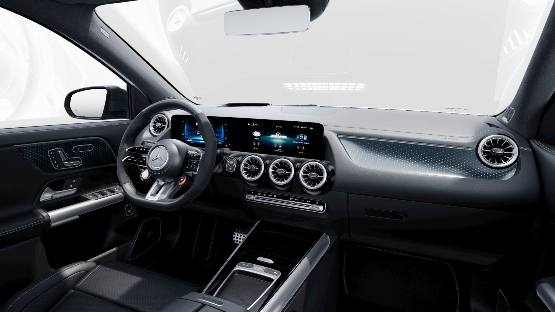 12-V-Steckdose im Gep&auml;ckraumAMG DYNAMIC SELECTAMG EinstiegsleistenAMG Fahrzeugschl&uuml;sselAMG Line Advanced PlusAmbientebeleuchtungEASY-PACK-HeckklappeMedia: Kabelloses Ladesystem f&uuml;r mobile Endger&auml;teMedia: MBUX Navigation PremiumPaket: IndividualisierungspaketPaket: KEYLESS-GO Komfort-PaketPaket: Laderaum-PaketPaket: Park-Paket mit R&uuml;ckfahrkameraPaket: Spiegel-PaketRemote ServicesR&auml;der: Reifendichtmittel TIREFITSitze: 4-Wege-Lordosenst&uuml;tzeSitze: Sitzheizung f&uuml;r Fahrer und BeifahrerVolldigitales KombiinstrumentWarnweste f&uuml;r FahrerW&auml;rmed&auml;mmend dunkel get&ouml;ntes GlasAbgasreinigung EURO 6 TechnikAblagefach mit Rollo in MittelkonsoleAirbag: Airbag Fahrer und BeifahrerAirbag: Automatische Beifahrerairbag-AbschaltungAirbag: KneebagAirbag: Seitenairbag f&uuml;r Fahrer und BeifahrerAntiblockiersystem (ABS)Assist: Aktiver BremssassistentAssist: Aktiver Spurhalte-AssistentAssist: Fussg&auml;ngerschutzAssist: Geschwindigkeitslimit-AssistentAssist: Mercedes-Benz NotrufsystemDachreling in poliertem AluminiumDekor: MANUFAKTUR Sicherheitsgurte rotElektrische Fensterheber vorneElektronisches Stabilit&auml;ts-Programm (ESP)FahrerbeobachtungskameraFahrwerk: AMG RIDE CONTROL FahrwerkFahrwerk: DirektlenkungFahrwerk: MehrlenkerachseFondgurt-Statusanzeige im KombiinstrumentGPS AntenneGarantie: 3 Jahre oder 100 000 kmGep&auml;cknetz an Fahrer- und BeifahrersitzlehneGetriebe: AMG SPEEDSHIFT DCT 8GKlima: Klimatisierungsautomatik THERMATICKraftstoffbeh&auml;lter mit gr&ouml;sserem Volumen (51L)Lackierung: Uni-Lackierung PolarweissLadekantenschutz in ChromLenkrad: AMG LenkradtastenLenkrad: AMG Performance Lenkrad in Leder NappaLicht: Adaptiver Fernlicht-AssistentLicht: LED High Performance-ScheinwerferMedia: CENTRAL MEDIA DISPLAYMedia: Digitales Radio (DAB)Media: Erweiterte MBUX FunktionenMedia: Kommunikationsmodul ohne Funktion,Media: MBUX MultimediasystemMedia: Vorr&uuml;stung f&uuml;r Live Traffic InformationMedia: Vorr&uuml;stung f&uuml;r digitales RadioPaket: AMG LineAMG FussmattenAMG StylingDekor: Innenhimmel Stoff schwarzDekor: Zierelemente CarbonstrukturDoppelcupholderPaket: USB-Paket PlusPolster: Ledernachbildung ARTICO/Mikrofaser MICROCUT schwarzSitze: Sitzlehnen im Fond klappbarSitze: SportsitzePaket: Licht- und Sicht-PaketSonnenblende mit beleuchtetem Make-up-SpiegelPaket: Sitzkomfort-PaketPassive PersonenanwesenheitserinnerungRadlaufverkleidungen in WagenfarbeR&auml;der: AMG Leichtmetallr&auml;der 19" im 10-Speichen-DesignR&auml;der: ReifendruckkontrolleR&auml;der: SommerreifenScheibenwischer mit RegensensorSchweiz-Ausf&uuml;hrungTempomatWegfahrsperre elektronischZentralverriegelungZusatzteile Kaltl&auml;nder (GitterMotorluftansaugung) Assist: Totwinkel-AssistentAssist: Verkehrszeichen-AssistentMedia: Burmester Surround SoundsystemPaket: AMG Aerodynamik PaketPaket: WinterpaketLenkrad: LenkradheizungScheibenwaschanlage beheizbarPanorama-SchiebedachSitze: Fahrersitz elektrisch einstellbar mit Memory-FunktionSitze: Multikontursitz-Paket