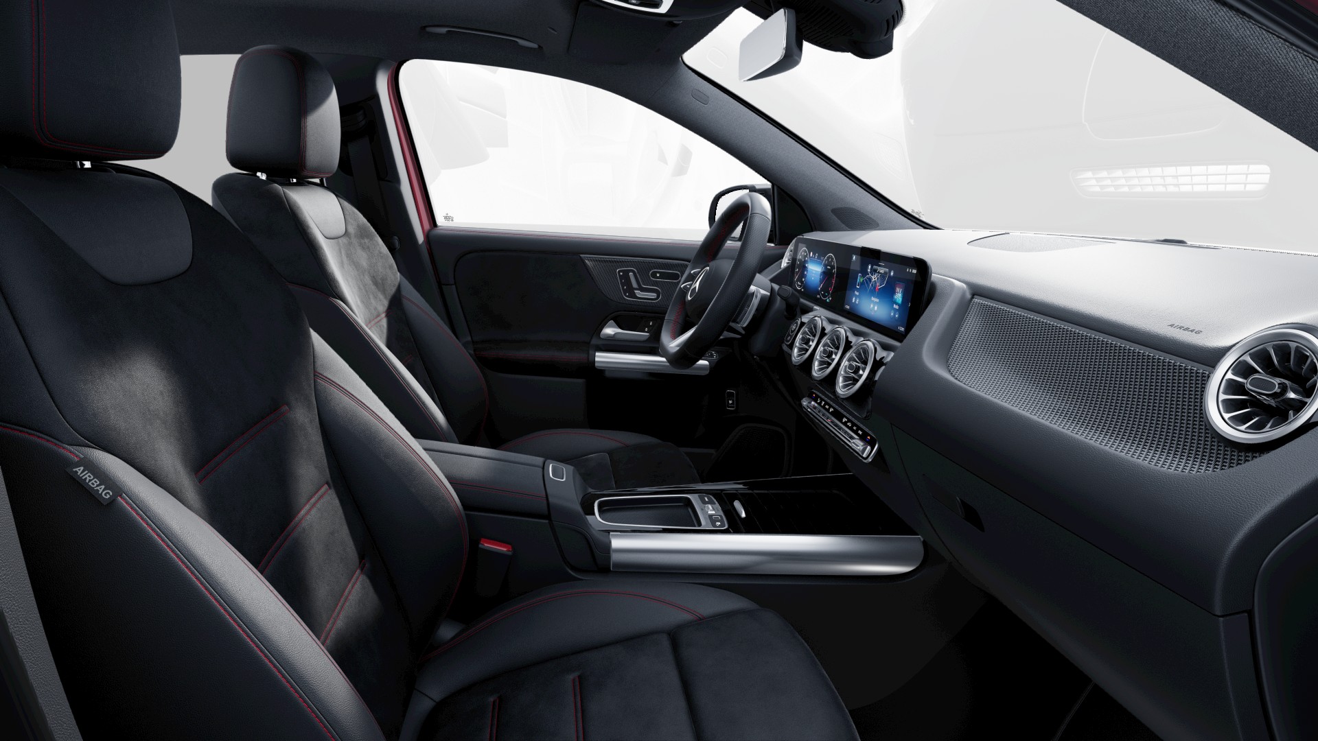 Airbag: Airbag Fahrer und BeifahrerAirbag: KneebagAirbag: Seitenairbag f&uuml;r Fahrer und BeifahrerAirbag: Window-KopfairbagsAntiblockiersystem (ABS)Assist: Mercedes-Benz NotrufsystemBordcomputerBordkantenzierstab und Fensterlinienzierstab in ChromDachhimmel Stoff in KristallgrauDachreling in poliertem AluminiumDekor: Zierelemente mit SternemusterDrehzahlmesserEinstiegsleisten mit "Mercedes-Benz" SchriftzugElektrische Fensterheber vorneElektronische TraktionskontrolleElektronisches Stabilit&auml;ts-Programm (ESP)EntryAblagefach mit versenkbarem Deckel in der MittelkonsoleAssist: R&uuml;ckfahrkameraFahrwerk: Komfortfahrwerk mit TieferlegungLenkrad: Multifunktions-Sportlenkrad in Leder mit Touch-Bedienung links und rechts, LenkradschaltpadLicht: Adaptiver Fernlicht-AssistentLicht: LED High Performance-Scheinwerfer inkl. adaptiver Fernlicht-AssistentMedia: MBUX Premium-NavigationMedia: ZENTRALDISPLAYPaket: Laderaum-PaketPaket: USB-Paket PlusRemote ServicesRemote und Charging Services PlusR&auml;der: Reifendichtmittel TIREFITSitze: Komfortsitze vorneSitze: Sitzheizung f&uuml;r Fahrer und BeifahrerVorr&uuml;stung f&uuml;r digitale Schl&uuml;ssel&uuml;bergabeFahrwerk: Komfortfahrwerk mit TieferlegungFussmatten VeloursGep&auml;cknetz an der R&uuml;cklehne des Fahrer- und BeifahrersitzesGetriebe: 7G-DCTHeckscheiben-Wisch-/WaschanlageHeckscheibenheizungKartenaktualisierungen 7 Jahre kostenlosKlima: Klimatisierungsautomatik THERMATICKopfst&uuml;tzenK&uuml;hlerverkleidung mit mittigem Mercedes-Benz Stern und Einzellamelle in Silber mit AkzentenLackierung: Uni-Lackierung PolarweissLicht: Drittes BremslichtLicht: NebelschlussleuchteL&uuml;ftungsschlitze in Schwarz mit Aussenring in MattsilberMERCEDES-BENZ MOBILIT&Auml;TMERCEDES-SWISS-INTEGRALMedia: Digitales Radio (DAB)Media: Display mit 10,25'' BildschirmdiagonaleMedia: Erweiterte MBUX FunktionenMedia: Kommunikationsmodul (LTE) zur Nutzung von Mercedes me connect DienstenMedia: Vorr&uuml;stung f&uuml;r Live Traffic InformationMedia: Vorr&uuml;stung f&uuml;r NavigationsdiensteOptischer Unterfahrschutz in SilberPaket: Licht- und SichtpaketPaket: Sitzkomfort-PaketPolster: Ledernachbildung ARTICO/Stoff Bertrix schwarzPowerdomes auf MotorhaubeR&auml;der: Leichtmetallr&auml;der 17'' im 5-Doppelspeichen-DesignR&auml;der: ReifendruckkontrolleSchalen f&uuml;r Radhaus und Seitensch&uuml;rze in Schwarz granuliertServolenkungSitze: Fondsitzlehnen im Verh&auml;ltnis 40/20/40 klappbarSitze: Sicherheitsgurte auf allen Pl&auml;tzenWegfahrsperre elektronischZentralverriegelung mit Fernbedienung AMG Line PremiumAMG Line Advanced PlusAssist: Totwinkel-AssistentEinstiegsleisten mit ''Mercedes-Benz'' Schriftzug, beleuchtet und mit auswechselbarer AbdeckungKlima: Klimatisierungsautomatik THERMOTRONICMedia: Soundsystem AdvancedAnh&auml;ngerkupplung mit ESP Anh&auml;ngerstabilisierungAssist: Totwinkel-AssistentAssist: Verkehrszeichen-AssistentPaket: Fahrassistenz-PaketAssist: Aktiver Abstands-Assistent DISTRONICPaket: Night-Paket mit AMG LineAussenspiegelgeh&auml;use in HochglanzschwarzBordkanten- und Fensterlinienzierst&auml;be in HochglanzschwarzW&auml;rmed&auml;mmend dunkel get&ouml;ntes GlasPaket: Park-Paket mit 360&deg; -KameraPanorama-SchiebedachSitze: Fahrersitz elektrisch einstellbar mit Memory-FunktionVolldigitales KombiinstrumentW&auml;rmed&auml;mmend dunkel get&ouml;ntes Glas