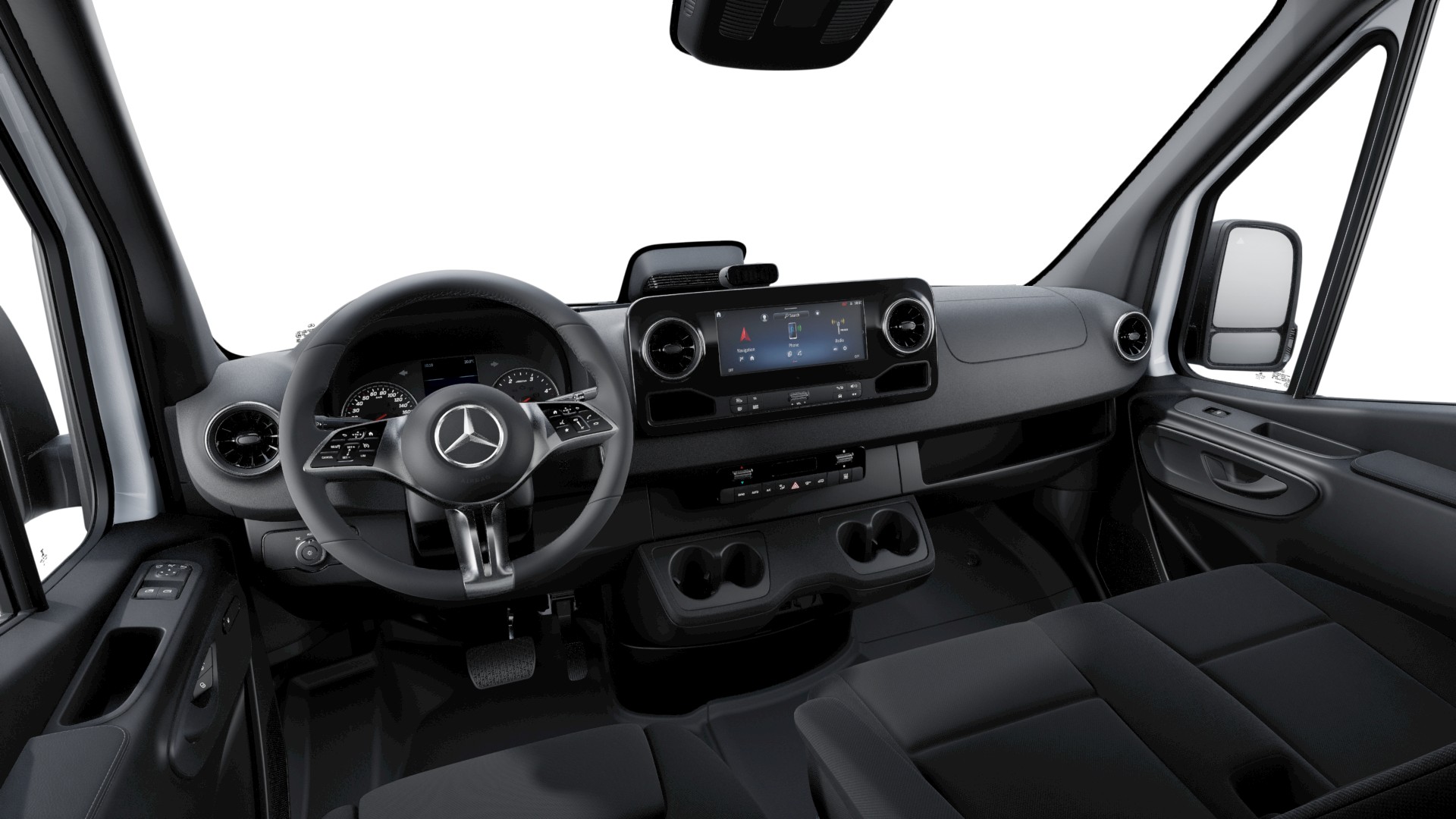 Airbag: Airbag Fahrer und BeifahrerAntiblockiersystem (ABS)Elektrische Fensterheber vorneGetriebe: 9G-TRONICGurtwarneinrichtung f&uuml;r FahrersitzKlima: KlimaanlageLenkrad: Lenks&auml;ule in Neigung und H&ouml;he verstellbarPolster: Polster Stoff Maturin schwarzReifendruck-KontrollanzeigeR&auml;der: 16" Stahlr&auml;derServolenkungZentralverriegelung mit Fernbedienung Anh&auml;ngevorrichtung f&uuml;r erh&ouml;hte Anh&auml;ngelast 3500 kgArmauflage, Fahrer- und Beifahrert&uuml;rArmlehne f&uuml;r FahrersitzAssist: R&uuml;ckfahrkameraAssist: Totwinkel-AssistentAussenspiegel elektrisch einklappbarCupholder vorneDekor: Verkleidung R&uuml;ckwandHochdachKomfortkopfst&uuml;tze FahrerK&uuml;hlergrillrahmen in WagenfarbeLenkrad: LederlenkradLicht: LED High Performance-ScheinwerferT&uuml;ren: Heckt&uuml;ren, zweifl&uuml;gelig, &Ouml;ffnung bis SeitenwandZurrschienen Seitenwand an Br&uuml;stungsgurt
