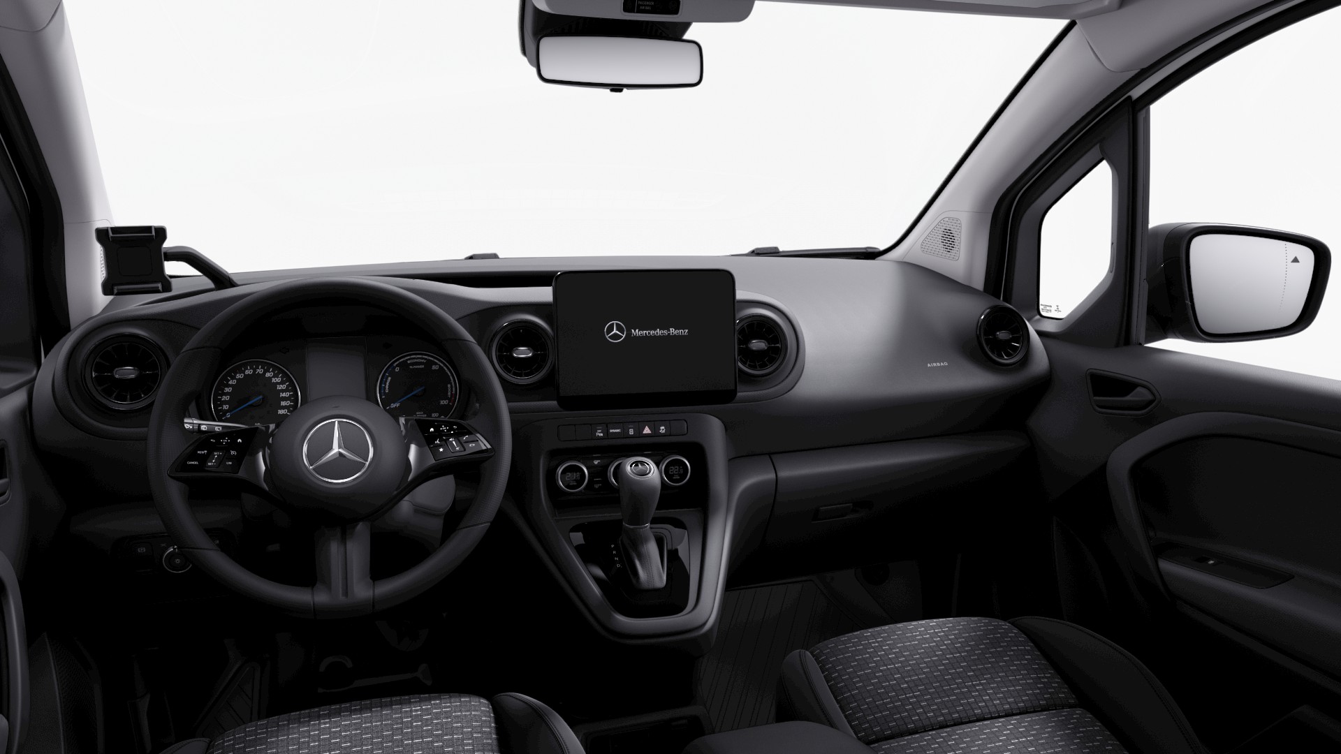 Assist: Feststellbremse elektrischDekor: HolzfussbodenDekor: Innenverkleidung Laderaum bis Dachh&ouml;he (Holz)Fussmatten Allwetter Fahrer und BeifahrerKeyless StartKlima: Klimatisierungsautomatik THERMOTRONICLicht: Fernlicht-AssistentLicht: LED High Performance-ScheinwerferLicht: Nebelscheinwerfer HalogenPaket: Licht-PaketLicht: Fernlicht-AssistentLicht: LED High Performance-ScheinwerferPaket: Navigations-PaketMedia: Erweiterte Funktionen MBUXMedia: MBUX Multimediasystem u. Navi mit 9,5 Zoll DisplayMedia: Navigation zu MBUXQuertr&auml;ger f&uuml;r Anh&auml;ngerkupplungSmartphone-HalterungTrennwand durchgehend mit 1 FensterT&uuml;ren: Heckt&uuml;r zweifl&uuml;gelig 180 Grad mit FensterT&uuml;ren: Schiebet&uuml;r rechts mit FensterWarndreieckWegfall Sto&szlig;f&auml;nger lackiert