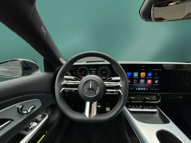 Interne Fahrzeugnr.:: 0923852Ausstattungslinien und -Pakete:  AMG Line,   KEYLESS-GO Komfort-Paket mit Digitalem Extra,   Memory-Paket,   Night-Paket,   Premium-Plus-Paket mit Digitalen Extras,   Spiegel-Paket,   USB-Paket Plus,   Winter-PaketExterieur:  45,7 cm (18") AMG Leichtmetallräder im 5-Speichen-Design,   Anhängevorrichtung mit ESP® Anhängerstabilisierung,   Beheizte Scheibenwischerblätter,   Buendler Mode 3-Kabel,   Flächenbündige Türgriffe,   KURZSTRECKENRADAR - FRONT,   Ladekabel bis 11 kW für Wallbox und öffentliche Ladestation, 5m, glatt,   Ladevorrichtung On-Board-Lader (bis 11 kW),   Leuchtenband hinten,   Mercedes Stern teilbeleuchtet,   Multibeam LED,   Panel mit beleuchtetem Mercedes-Benz Pattern,   Umfeldbeleuchtung mit animierter Projektion des Mercedes-Benz Pattern, 2-fach,   Vorderer Kofferraum mechanisch,   Wärmedämmend dunkel getöntes GlasInterieur:  4-Wege-Lordosenstütze,   12-V-Steckdose für Beifahrer,   Ambientebeleuchtung,   AMG Fußmatten,   Armlehne im Fond,   Bedienungsanleitung und Serviceinformation - deutsch,   Einstiegsleisten beleuchtet mit Wechselcover,   Fahrzeugsteckdose xEV-Ladedose Combo 2 / Typ 2,   Innenhimmel Stoff schwarz,   Klimatisierungsautomatik Thermotronic,   Sitzheizung für Fahrer und Beifahrer,   Sportsitze,   Wendematte Kofferraum in Schwarz,   Wärmepumpe,   Zierelemente Aluminium mit Carbonschliff hellMultimedia:  Burmester® 3D-Surround-Soundsystem,   Digitales Extra: Android Auto,   Digitales Extra: Apple CarPlay,   Digitales Extra: Geschwindigkeitslimit-Funktion,   Digitales Extra: MB.CHARGE Public,   Digitales Extra: MB.DRIVE ASSIST,   Digitales Extra: MB.DRIVE PARKING ASSIST 360,   Digitales Extra: MBUX Augmented Reality für Navigation,   Digitales Extra: MBUX Live Traffic Information,   Digitales Extra: MBUX Navigation,   Digitales Extra: MBUX Smartphone Integration,   Digitales Extra: Streckenbasierte Geschwindigkeits-Anpassung,   Digitales Radio,   Fahrerdisplay,   Gesichtserkennung,   Head-Up Display,   Kabelloses Ladesystem für mobile Endgeräte vorn,   Kommunikationsmodul (5G) für die Nutzung von Digitalen Extras,   MBUX Multimediasystem,   Mercedes-Benz Notrufsystem,   Soundpersonalisierung,   ZentraldisplayKomfort und Umwelt:  360-Grad-Kamera,   Abstands-Assistent DISTRONIC,   Adaptiver Fernlicht-Assistent Plus,   Ausweichlenk-Funktion,   Digitales Extra: Digitaler Fahrzeugschlüssel für Smartphone,   Digitales Extra: Massagefunktion vorn,   Digitales Extra: Park-Assistent,   Digitales Extra: Parktronic,   Digitales Extra: Verkehrszeichen-Assistent,   Geschwindigkeitsbegrenzer,   Geschwindigkeitslimit-Assistent,   Hands-Free Access,   Keyless-Go,   Kofferraumdeckel-Komfortschließung,   Komfortfahrwerk,   Lenk-Assistent,   Lenkradheizung,   Manövrier-Assistent,   Multifunktions-Sportlenkrad in Leder Nappa,   Panoramadach,   Passive Personenanwesenheitserinnerung,   Rückfahrkamera,   Selfie- und Videokamera,   Spurhalte-Funktion,   Spurwechselassistent,   Totwinkel-Assistent,   Totwinkel-Assistent PlusSicherheit:  Akustischer Umfeldschutz,   Ausstiegswarnung,   Bremsassistent,   Digitales Extra: Wiederanfahr-Funktion,   Fahrassistenz-System: Nothalt-Assistent,   Kneebag,   Mittenairbag,   PRE-SAFE ® -System,   Reifendruckkontrolle (RDK)Weiteres:  Digitales Extra: MBUX Entertainment 3 Jahre,   Gleichstrom-Ladesystem (DC-Laden mit 800 V),   Modelljahrcode.
