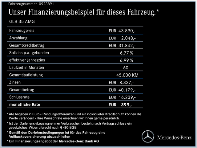 Interne Fahrzeugnr.:: 0923891Ausstattungslinien und -Pakete:  AMG Line,   AMG Night-Paket,   ENERGIZING Paket Plus,   Fahrassistenz-Paket,   Licht- und Sicht-Paket,   MBUX High-End-Paket,   Park-Paket mit 360 Grad-Kamera,   Sitzkomfort-Paket,   Spiegel-PaketExterieur:  50,8 cm (20") AMG Leichtmetallräder im 5-Doppelspeichen-Design,   AMG DYNAMIC SELECT,   AMG Ride Control Fahrwerk,   Außenspiegel elektrisch anklappbar,   Außenspiegel fahrerseitig automatisch abblendend,   Dachreling schwarz,   Kraftstoffbehälter mit größerem Inhalt,   Multibeam LED,   Scheibenwaschanlage beheizt,   Scheibenwischer mit Regensensor,   Wärmedämmend dunkel getöntes GlasInterieur:  4-Wege-Lordosenstütze,   Ablagefach in Mittelkonsole mit Rollo,   Ambientebeleuchtung,   AMG Fußmatten,   Armlehne im Fond,   Bedienungsanleitung und Serviceinformation - deutsch,   designo Sicherheitsgurte rot,   Doppelcupholder,   Gepäcknetz an Fahrer- und Beifahrerlehne,   Innenhimmel Stoff schwarz,   Klimatisierungsautomatik Thermotronic,   Sitzheizung für Fahrer und Beifahrer,   Sitzlehnen im Fond klappbar,   Sonnenblende mit beleuchtetem Make-up-Spiegel,   Sportsitze,   Touchpad,   Zierelemente CarbonstrukturMultimedia:  Advanced Soundsystem,   Android Auto,   Apple CarPlay,   Central Media Display,   Digitales Extra: Erweiterte Funktionen MBUX,   Digitales Extra: Festplatten-Navigation,   Digitales Extra: MBUX Augmented Reality für Navigation,   Digitales Extra: MBUX Navigation Plus,   Digitales Extra: Smartphone Integration,   Digitales Extra: Vorrüstung für Live Traffic Information,   Digitales Extra: Vorrüstung für Navigationsdienste,   Digitales Radio,   GPS-Antenne,   Kabelloses Ladesystem für mobile Endgeräte vorn,   Kommunikationsmodul für die Nutzung von Mercedes connect me Diensten,   MBUX Multimediasystem,   Mercedes-Benz Notrufsystem,   Sprache Kombiinstrument - deutsch,   Techn. Kommunikationsmodulvariante für ECE,   Volldigitales Instrumenten-Display,   Vorrüstung für Car Sharing,   Vorrüstung für digitales Radio,   Vorrüstung für Fahrzeug Monitoring,   Vorrüstung für Fahrzeug SetupKomfort und Umwelt:  Abgasreinigung EURO 6 Technik,   Adaptiver Fernlicht-Assistent Plus,   Aktiver Geschwindigkeitslimit-Assistent,   Aktiver Lenk-Assistent,   Aktiver Park-Assistent mit PARKTRONIC,   Aktiver Spurwechselassistent,   aktive Verstelldämpfung "Normally open",   AMG SPEEDSHIFT DCT 8G,   Digitales Extra: Verkehrszeichen-Assistent,   Direktlenkung,   Easy-Pack Heckklappe,   Erweitertes automatisches Wiederanfahren im Stau,   Fahrersitz elektrisch einstellbar mit Memory-Funktion,   Galvanisierte Lenkradschaltpaddles,   i-Size Kindersitzbefestigung,   Keyless-Go,   Keyless-Go Komfort Paket,   Multifunktions-Sportlenkrad in Leder Nappa,   Ottopartikelfilter,   Panorama-Schiebedach,   Streckenbasierte GeschwindigkeitsanpassungSicherheit:  Aktiver Abstands-Assistent DISTRONIC,   Ausstiegswarnfunktion,   Automatische Beifahrerairbag-Abschaltung,   Fußgängerschutz,   Kneebag,   Lenkradbedienung für Aktiven Abstands-Assistent DISTRONIC,   PRE-SAFE ® -System,   Reifendruckkontrolle (RDK),   Sidebags im FondWeiteres:  Ledernachbildung ARTICO / Mikrofaser MICROCUT Polsterung Ledernachbildung ARTICO / Mikrofaser MICROC,   Modelljahrcode.