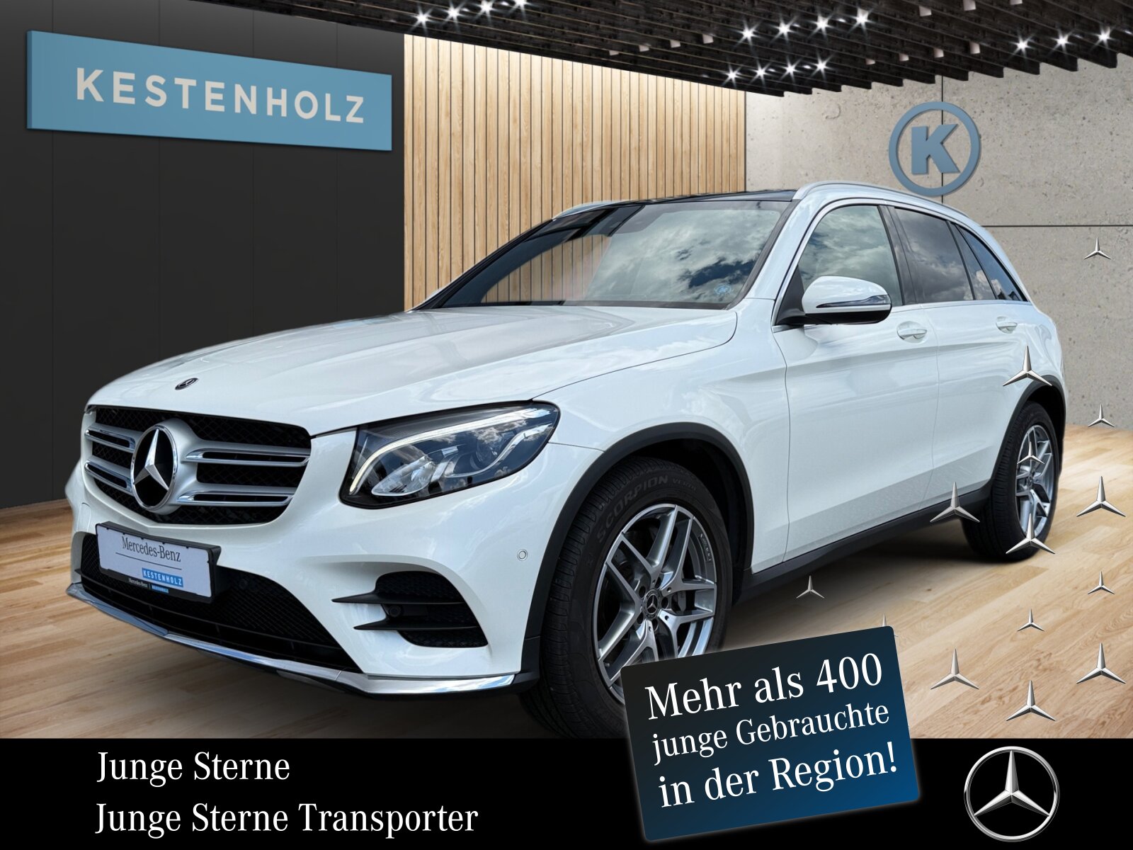 Ausstattungslinien und -Pakete:  Ablagepaket,   AMG Line Exterieur:  AMG Line Interieur:  AMG Styling:  Chrom-Paket Exterieur,   Innenraum-Lichtpaket,   Sitzkomfort-Paket:  Spiegel-Paket:Exterieur:  Ablagefach unter Ladeboden abschließbar,   AdBlue® Behälter,   Anhängevorrichtung mit ESP® Anhängerstabilisierung:  Außenspiegel elektrisch anklappbar:  Dachreling in poliertem Aluminium,   Einstiegsleisten mit "Mercedes-Benz" Schriftzug, beleuchtet:  Fahrzeug mit Linkslenkung,   Flexibles Ladesystem Pro,   Kraftstoffbehälter mit größerem Volumen 66 l,   LED High Performance-Scheinwerfer (Rechtsverkehr):  Scheibenwaschanlage beheizt,   Scheibenwischer mit Regensensor,   Wegfall Typkennzeichen auf KofferraumdeckelInterieur:  4-Wege-Lordosenstütze,   12V-Steckdose im Gepäckraum,   Ambientebeleuchtung:  Bedienungsanleitung und Serviceinformation - deutsch,   Doppelcupholder:  EASY-PACK Laderaumabdeckung:  Innenhimmel Stoff schwarz,   Klimatisierungsautomatik THERMATIC:  Serviceintervall 25.000 km:  Sitzheizung für Fahrer und Beifahrer,   Trennnetz zur Gepäckraumabtrennung und Insassenschutz,   Zierelemente Klavierlackoptik schwarz / Aluminium mit Längsschliff hell:Multimedia:  COMAND Online:  Digitales Extra: Vorrüstung für Live Traffic Information,   DVD-Player,   Kommunikationsmodul (UMTS) für die Nutzung von Mercedes me connect Diensten,   Mercedes-Benz Notrufsystem:  Sprache Kombiinstrument - deutsch,   Telefon-Antenne,   Touchpad mit Controller:  Vorrüstung für Remote OnlineKomfort und Umwelt:  9G-TRONIC:  Aktiver Park-Assistent mit PARKTRONIC:  Diesel Abgasreinigung BLUETEC (SCR),   Dieselpartikelfilter:  Digitales Extra: Adaptiver Fernlicht-Assistent,   Dynamic Select,   Easy-Pack Heckklappe:  ECO Start-Stop Funktion:  i-Size Kindersitzbefestigung,   Innen- und Außenspiegel automatisch abblendend,   Panorama-Schiebedach:  Softwaresteuerung für Kraftfrei in Stellung D,   Sportfahrwerk:  Tempomat:  Totwinkel-Assistent:  Verkehrszeichen-Assistent:Sicherheit:  Aktiver Brems-Assistent:  Automatische Beifahrerairbag-Abschaltung,   Fond-Sicherheitsgurt mit Gurtkraftbegrenzer,   Fondgurt-Statusanzeige im Kombiinstrument,   Kneebag:  Reifendruckkontrolle (RDK):Weiteres:  Änderungsjahr,   Kältemittel 1234yf,   Ledernachbildung ARTICO / Mikrofaser MICROCUT Polsterung Ledernachbildung ARTICO / Mikrofaser MICROC,   Modelljahrcode,   Steuercode Vertrieb  f. Code 475.