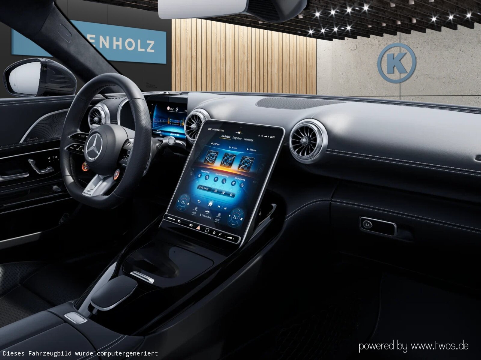 Ausstattungslinien und -Pakete:  AMG Aerodynamik-Paket,   AMG DYNAMIC PLUS Paket,   AMG Night-Paket:  ENERGIZING Paket Plus,   Fahrassistenz-Paket:  Laderaum-Paket,   Memory-Paket:  Memory Park-Assistent,   Park-Paket mit Remote-Parkfunktionen,   Premium Plus,   Spiegel-Paket:  USB-Paket PlusExterieur:  50,8 cm (20") AMG Leichtmetallräder im 10-Doppelspeichen-Design,   AIRPANEL,   AMG ACTIVE RIDE CONTROL Fahrwerk,   AMG Bremssättel gelb lackiert,   AMG Einstiegsleisten mit "AMG" Schriftzug, beleuchtet und mit Wechselcover,   AMG Heckflügel feststehend,   AMG Hinterachs-Sperrdifferenzial elektronisch,   AMG Motorlager dynamisch,   Außenspiegel elektrisch anklappbar:  Designschlüssel mit Chromapplikationen,   DIGITAL LIGHT mit Projektionsfunktion,   Fahrzeug mit Linkslenkung,   Hintere Sensoren für Spurhalte-Assistent,   Lichtinszenierung AMG (Seitenschweller mit Projektionsfunktion),   MAGIC VISION CONTROL,   Motor-Restwärmenutzung,   Motorsound-System (AMG Real Performance Sound),   Produktschutz Teilschutz,   Projektionsfunktion von Symbolen,   Radgroesse 20" Mischbereifung Variante 2 AMG,   SPEED+ - LOADINDEX 105 Y XL + 107 Y XL,   Steuer-Code - Funktion GSR-ISA,   Steuercode Demo Car,   Steuercode Demo Car MIG,   Steuercode Umstellung WLTP mit RDE,   Vorrüstung für Projektionsfunktion Animationen,   Vorrüstung für Projektionsfunktion Symbole,   Wärmedämmend dunkel getöntes GlasInterieur:  Ambientebeleuchtung:  AMG Lenkradtasten,   AMG Performance Lenkrad in Leder Nappa:  AMG Zierelemente in Schwarz hochglänzend,   Bedienungsanleitung und Serviceinformation - deutsch,   Beifahrersitz mit Gewichtserkennung,   Cupholder,   Fondsitze mit umklappbaren Sitzlehnen,   Klimatisierungsautomatik Thermotronic:  LEDER / NAPPA / SEMIANILIN,   MANUFAKTUR Innenhimmel Mikrofaser MICROCUT schwarz,   Multikontursitze für Fahrer und Beifahrer,   Sicherheitsgurte in Rot:  Sonnenblende ausziehbar,   Steckdose im KofferraumMultimedia:  AMG Track Pace:  Android Auto:  Apple CarPlay:  Burmester® Surround-Soundsystem:  Digitales Extra: Erweiterte Funktionen MBUX,   Digitales Extra: Festplatten-Navigation,   Digitales Extra: Remote Services Premium,   Digitales Extra: Smartphone Integration,   Digitales Extra: Vorrüstung für Live Traffic Information,   Digitales Extra: Vorrüstung für MBUX Entertainment Plus,   Digitales Extra: Vorrüstung für Navigationsdienste,   Digitales Radio:  Fahrerdisplay,   Head-Up Display:  Headunit Länderset für ECE (NTG 7),   Kabelloses Ladesystem für mobile Endgeräte vorn:  Kommunikationsmodul (LTE) für die Nutzung von Digitalen Extras,   MBUX Augmented Reality für Navigation:  MBUX Multimediasystem:  MBUX Navigation Premium,   Mercedes-Benz Notrufsystem:  Soundpersonalisierung,   Sprache Kombiinstrument - deutsch,   Techn. Kommunikationsmodulvariante für ECE,   Vorrüstung für digitalen Fahrzeugschlüssel für Smartphone,   Vorrüstung für digitales Radio:  Zentraldisplay:Komfort und Umwelt:  360°-Kamera:  Adaptiver Fernlicht-Assistent Plus:  Aktiver Geschwindigkeitslimit-Assistent:  Aktiver Park-Assistent:  Aktiver Spurhalte-Assistent:  Aktiver Spurwechselassistent,   AMG SPEEDSHIFT MCT 9G,   Ausweichunterstützung (Ausweichassistent),   Easy-Pack Heckklappe:  Erweitertes automatisches Wiederanfahren im Stau,   Fahrassistenz-System: Rettungsgassen-Assistent,   Hands-Free Access,   Hinterachslenkung:  i-Size Kindersitzbefestigung Beifahrersitz,   Innen- und Außenspiegel automatisch abblendend,   ISOFIX Kindersitzverankerungen:  KEYLESS-GO mit flächenbündigen Türgriffen,   KEYLESS-GO Start-Funktion:  Kraftstofftanksystem für EU6d-Norm:  Lenkradheizung:  MBUX Interieur-Assistent,   Nothalt-Assistent mit Hands-off Spurwechsel Software,   Panoramadach:  Passive Personenanwesenheitserinnerung,   Sitzklimatisierung für Fahrer und Beifahrer:  Streckenbasierte Geschwindigkeitsanpassung,   Verkehrszeichen-Assistent:Sicherheit:  AMG Hochleistungs- Verbundbremsanlage,   Deaktivierung Schließrückmeldung über Fanfare,   DISTRONIC PLUS inkl. BAS PLUS und PRE-SAFE® Bremse:  Distronic Plus Querunterstützung (DTR+Q),   Einbruch- und Diebstahlwarnanlage mit Vorrüstung für Kollisionserkennung:  Fingerabdrucksensor,   Fond-Sicherheitsgurt mit Gurtkraftbegrenzer,   Fondgurt-Statusanzeige im Instrumenten-Display,   GUARD 360° Fahrzeugschutz Plus,   Innenraumabsicherung,   Kneebag:  PRE-SAFE ® -System:  Rating Länderset EURO-NCAP,   Reifendruckkontrolle (RDK):  Sidebags:.