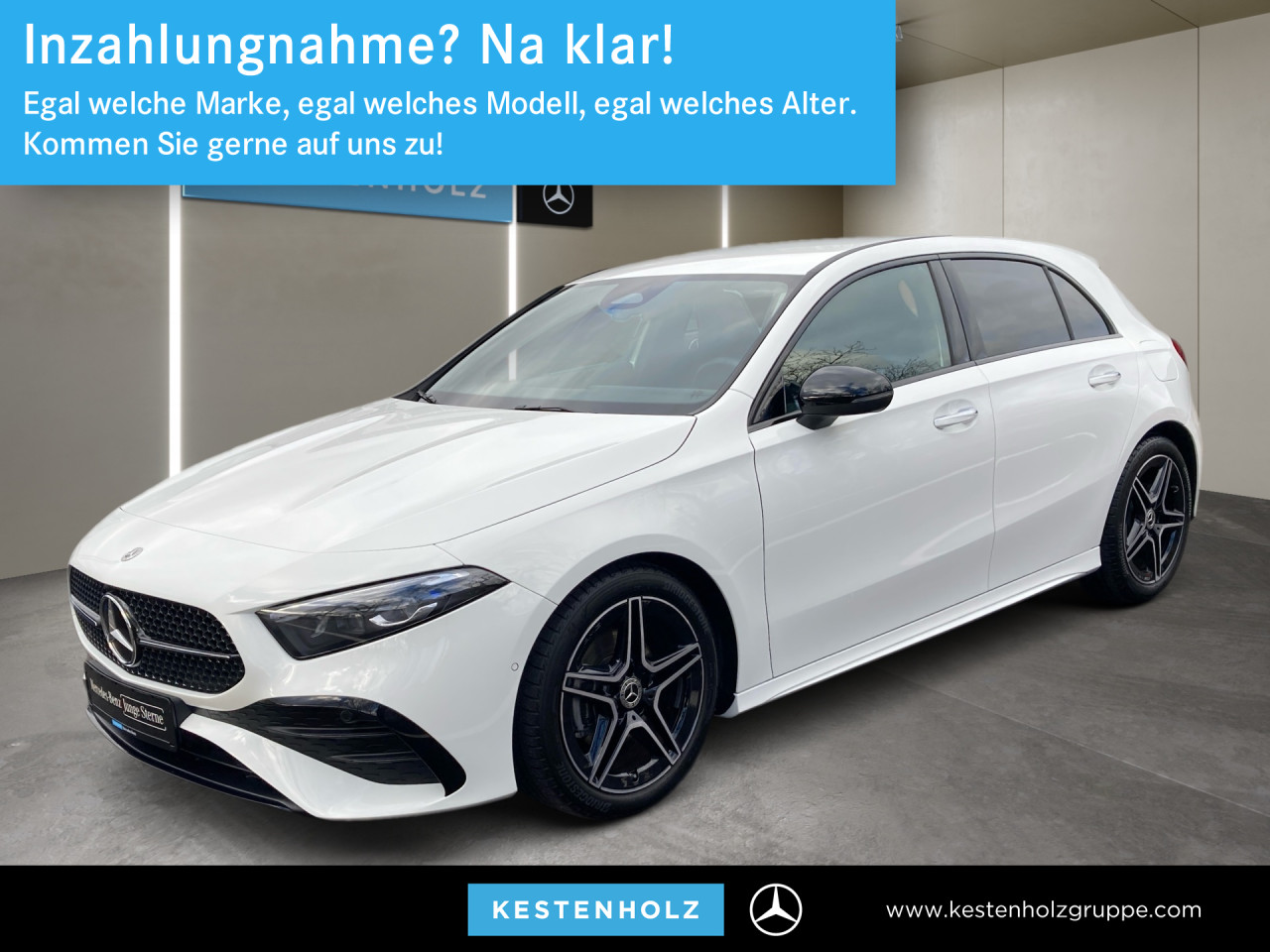 Getriebe: Automatikgetriebe 7G-DCT, 7 G&auml;ngeAusstattungslinie: AMG Line Exterieur: Advanced Plus,  AMG Line InterieurAusstattungspakete: Winterpaket,  AMG Sportpaket,  Komfort Paket: Sitzkomfort-Paket,  Night-Paket,  Licht- und Sichtpaket,  SpiegelpaketAssistenzsysteme: Fernlichtassistent,  Aktiver Park-Assistent inkl. PARKTRONIC,  R&uuml;ckfahrkamera,  Fahrlichtautomatik,  DISTRONIC,  Berganfahrhilfe,  Spracheingabesystem,  M&uuml;digkeitserkennung,  Spurhalteassistent,  Bremsassistent,  COLLISION PREVENTION ASSIST,  ATTENTION ASSIST,  VerkehrszeichenerkennungLicht und Sicht: Multibeam LED Scheinwerfer,  Tagfahrlicht,  Regensensor,  Automatisch abblendender Innenspiegel,  W&auml;rmeschutzverglasung,  Ambientebeleuchtung mehrfarbig,  LichtsensorAudio &amp; Kommunikation: MBUX,  Navigationssystem,  Radio,  Multi-Funktions-Display,  Digitaler Radioempfang DAB,  USB Anschluss,  Mercedes connect me,  Handyvorbereitung Bluetooth,  Android Auto u. Apple CarPlay,  Kabelloses Laden f&uuml;r Handys,  WLAN HotspotKomfort: Digitales Kombiinstrument,  Klimaautomatik,  Fahrersitz h&ouml;henverstellbar,  Lordosenst&uuml;tze Fahrer/Beifahrer,  Sitzheizung Fahrer/Beifahrer,  Sportsitze,  Armauflage hinten,  Direktlenkung,  Lenks&auml;ule verstellbar,  Keyless-Go,  Auto Start Stop Funktion,  Zentralver. mit Fernbedienung,  Fensterheber elektrisch,  Kopfst&uuml;tzen vorn und hinten,  DYNAMIC SELECT,  Getr&auml;nkehalter vornInterieur: Sitze Kunstleder Ledernachbildung ARTICO / Mikrofaser MICROCUT schwarz,  Innenfarbe schwarz,  Multifunktions-Sport-/Lederlenkrad,  Lenkradheizung,  Bordcomputer,  R&uuml;cksitze klappbar,  Dekoreinlagen: Zierelemente Aluminium mit L&auml;ngsschliff hell,  Bodenbelag Teppich,  Lenkrad-SchaltwippenExterieur: Touchscreen Bedienung,  Sportbremsanlage,  AMG Leichtmetallfelgen 18 Zoll,  Au&szlig;enspiegel elekt. anklappbar,  Reifenpannenset,  Notrufsystem,  FahrzeugpersonalisierungSicherheit: i-Size Kindersitzbefestigung,  Fu&szlig;g&auml;ngerschutzsystem,  Fahrer- /Beifahrerairbag,  Seitenairbag vorn,  Knieairbag Fahrer,  Traktionskontrolle,  Elektr. Stabilit&auml;tsprogramm ESP,  Reifendruckkontrolle,  Wegfahrsperre,  Au&szlig;entemperatur Anzeige,  Antiblockiersystem ABS,  Bremsverschlei&szlig;anzeige,  Notbremsassistent,  Totwinkel-AssistentWeitere Ausstattung: PDB Advanced-Plus-Paket mit  Digitalen Extras,  Gebrauchtwagensiegel: Junge SterneSonstige Ma&szlig;e und Gewichte: Nutzlast: 480 kg,  zul&auml;ssiges Gesamtgewicht: 1.865 kg,  Radstand: 2.729 mmIrrt&uuml;mer und &Auml;nderungen vorbehalten