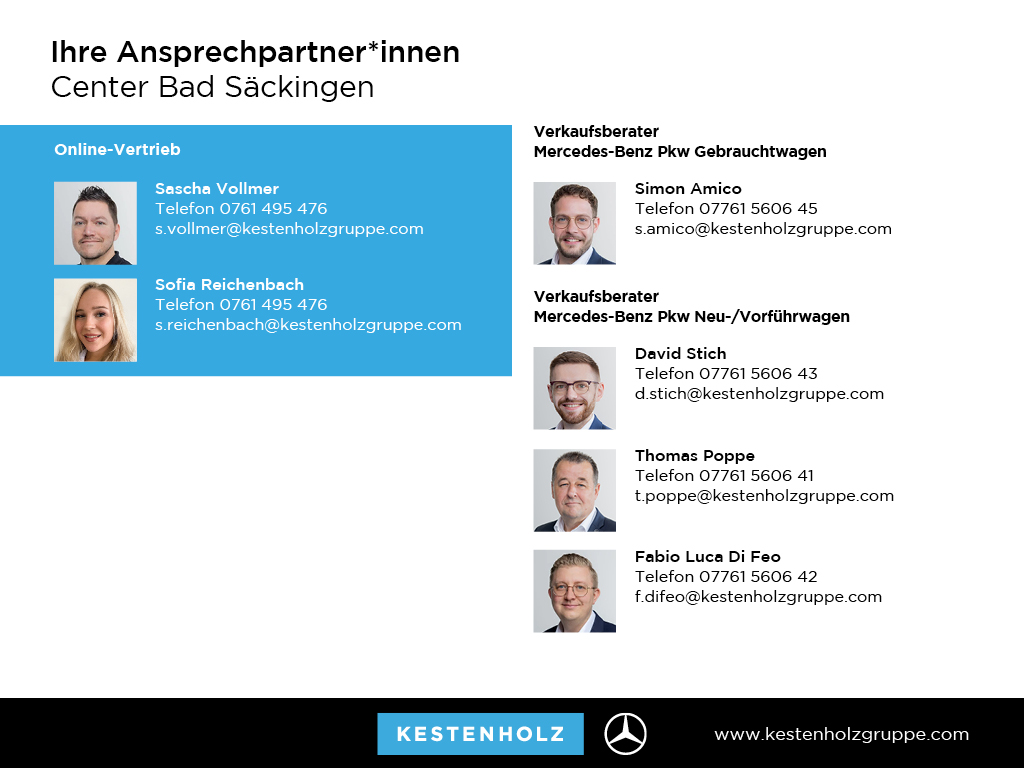 Getriebe: AutomatikgetriebeDetailangaben f&uuml;r XEV Fahrzeug: Batterietechnologie: Lithium-Ionen,  Nutzbare Batteriekapazit&auml;t: 85,0kWh,  Ladezeit (in Minuten): 540 (10% bis 100%),  Schnellladezeit (in Minuten): 22 (10% bis 80%)Ausstattungslinie: AMG Line Exterieur: AMG Line Plus,  AMG Line InterieurAusstattungspakete: AMG Sportpaket,  Premiumpaket,  Night-Paket,  SpiegelpaketAssistenzsysteme: Fernlichtassistent: Plus,  PARKTRONIC,  R&uuml;ckfahrkamera,  Adaptive Cruise Control ACC,  Berganfahrhilfe,  Spracheingabesystem,  M&uuml;digkeitserkennung,  Spurwechselassistent,  Spurhalteassistent,  Bremsassistent,  COLLISION PREVENTION ASSIST,  GespannstabilisierungLicht und Sicht: Multibeam LED Scheinwerfer,  Tagfahrlicht,  W&auml;rmeschutzverglasung,  Ambientebeleuchtung,  LichtsensorAudio &amp; Kommunikation: MBUX,  Radio: Steuercode Funktion Radio Standard AM/FM,  Digitaler Radioempfang DAB,  AUX &amp; USB Anschluss,  Handyvorbereitung Bluetooth,  WLAN HotspotKomfort: Klimaautomatik,  Panoramadach,  Memoryfunktion Fahrersitz,  Lordosenst&uuml;tze Fahrer,  Sitzheizung Fahrer/Beifahrer,  Sportsitze,  Armauflage hinten,  Servolenkung,  Lenks&auml;ule verstellbar,  HANDS-FREE ACCESS,  Start-Stopp System,  Zentralverriegelung,  Fensterheber elektrisch,  EASY-PACK Heckklappe,  W&auml;rmepumpeInterieur: Sitze Kunstleder Ledernachbildung ARTICO Nappaoptik / Mikrofaser MICROCUT schwarz,  Innenfarbe schwarz,  Multifunktions-Sport-/Lederlenkrad,  Bordcomputer,  Dekoreinlagen: H43 Zierelemente Aluminium mit Carbonschliff hell,  Lenkrad-SchaltwippenExterieur: Anh&auml;ngerkupplung schwenkbar,  Touchscreen Bedienung,  AMG Leichtmetallfelgen 20 Zoll: im 5-Doppelspeichen-Design,  Au&szlig;enspiegel elekt.,  Reifenpannenset,  NotrufsystemAirbags: MittelairbagSicherheit: i-Size Kindersitzbefestigung,  Fu&szlig;g&auml;ngerschutzsystem,  Fahrer- /Beifahrerairbag,  Seitenairbag vorn und hinten,  Knieairbag Fahrer,  Traktionskontrolle,  Elektr. Stabilit&auml;tsprogramm ESP,  Reifendruckverlust-Warnung,  Wegfahrsperre,  Au&szlig;entemperatur Anzeige,  Antiblockiersystem ABS,  Bremsverschlei&szlig;anzeige,  Notbremsassistent,  Akustischer Umfeldschutz,  Totwinkel-AssistentWeitere Ausstattung: 18W PREPARATION - AUTOMATED PARKING ASSIST (APA),  637 Flexibles Ladesystem Pro,  1B3 Techn. Kommunikationsmodulvariante f&uuml;r ECE,  99B aktive Verstelld&auml;mpfung Normally open,  63B Fahrzeugsteckdose,  K56 Geschwindigkeitslimit-Warnung,  K59 Ausweichlenk-Funktion,  2U1 AIRPANEL,  K58 Nothalt-Funktion,  2U8 K&auml;ltemittel 1234yf,  11W PREPARATION - EXTENDED TRAFFIC SIGN ASSIST (ETSA),  807 Modelljahrcode,  K61 Man&ouml;vrier-Assistent,  U1B Digitales Extra: Vorr&uuml;stung f&uuml;r MB.CHARGE Home Pro,  L Linkslenkung,  SW0 BATTERY SOFTWARE OUTPUT LEVEL BASIC,  U20 12-V-Steckdose f&uuml;r Beifahrer,  896 Digitales Extra: Vorr&uuml;stung f&uuml;r Digitalen Fahrzeugschl&uuml;ssel f&uuml;r Smartphone,  897 Kabelloses Ladesystem f&uuml;r mobile Endger&auml;te vorn,  12W PREPARATION - ACTIVE BLIND SPOT MONITORING (ABSM),  U23 Sitzbelegungserkennung f&uuml;r Fondsitze,  4B9 Flexibles Ladesystem Pro,  25W PREPARATION - ACTIVE LANE CHANGE ASSIST (ALCA),  13W PREPARATION - ACTIVE LANE STEERING ASSIST (ALSA),  8K0 Limiter,  Memory-Paket,  430 Terrain Mode,  EMC ELEKTROMOTOR VORNE - EATS-MODUL 1.6,  6P5 Steuercode Vertrieb  f. Code 475,  70V Speed- und Loadindex 100W XL+101W XL,  83B Gleichstrom-Ladesystem (DC-Laden zus&auml;tzlich mit 400 V),  0U1 Headunit L&auml;nderset f&uuml;r ECE (NTG 7),  K12 Steuercode f&uuml;r Serviceintervall,  166 Produktionsstandort Fahrzeug Kecskem&eacute;t,  567 Fondsitze l&auml;ngs verstellbar,  8U4 PTC-Batterie-Zuheizer f&uuml;r Hybrid/EV,  3K0 Mercedes Stern teilbeleuchtet,  3K1 Vorderer Kofferraum mechanisch,  31W PREP. - AUTOMATIC SPEED CONTROL,  84B On-board AC-Lader bis 22 kW,  72B USB-Paket Plus,  693 Gleichstrom-Ladesystem (DC-Laden mit 800 V),  04U Transparente Motorhaube,  28W PREP. - EXTENDED RESTART BY STOP AND GO TRAFFIC,  698 VISION CONTROL,  458 Fahrerdisplay,  20W PREPARATION - SURROUND VIEW SYSTEM (SVS),  219 Selfie- und Videokamera,  BAG EB5XY - BATTERIE,  K34 Digitales Extra: Streckenbasierte Geschwindigkeits-Anpassung,  29W PREPARATION - SPEED ADJUSTMENT TRACK-BASED,  589 Umfeldbeleuchtung mit animierter Projektion des Mercedes-Benz Pattern,  2-fach,  986 Identifikationsschild mit VIN-Nummer,  868 ZentraldisplaySonstige Ma&szlig;e und Gewichte: Nutzlast: 505 kg,  zul&auml;ssiges Gesamtgewicht: 2.780 kg,  Radstand: 2.889 mm24 Monate Garantie ab Erstzulassung. Fahrzeug hat Haltedauer. Liefertermin in Abstimmung mit dem Verk&auml;ufer. Irrt&uuml;mer und &Auml;nderungen vorbehalten