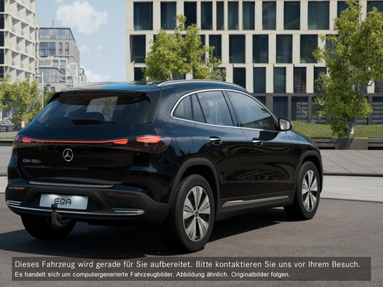 Getriebe: AutomatikgetriebeDetailangaben f&uuml;r XEV Fahrzeug: Batterietechnologie: Lithium-Ionen,  Nutzbare Batteriekapazit&auml;t: 70,0kWh,  Ladezeit (in Minuten): 390 (10% bis 100%),  Schnellladezeit (in Minuten): 35 (10% bis 80%)Ausstattungslinie: ProgressiveAusstattungspakete: Winterpaket,  Komfort Paket: Sitzkomfort-Paket,  Licht- und Sichtpaket,  SpiegelpaketAssistenzsysteme: Fernlichtassistent,  Aktiver Park-Assistent inkl. PARKTRONIC,  R&uuml;ckfahrkamera,  Berganfahrhilfe,  Spracheingabesystem,  M&uuml;digkeitserkennung,  Spurhalteassistent,  Bremsassistent,  COLLISION PREVENTION ASSIST,  Verkehrszeichenerkennung,  GespannstabilisierungLicht und Sicht: LED-Scheinwerfer,  Tagfahrlicht,  Regensensor,  Automatisch abblendender Innenspiegel,  Ambientebeleuchtung mehrfarbig,  LichtsensorAudio &amp; Kommunikation: MBUX,  Navigationssystem,  Radio,  Digitaler Radioempfang DAB,  Soundsystem,  USB Anschluss,  Mercedes connect me,  Handyvorbereitung Bluetooth,  Android Auto u. Apple CarPlay,  Kabelloses Laden f&uuml;r Handys,  WLAN HotspotKomfort: Digitales Kombiinstrument,  Klimaautomatik,  Lordosenst&uuml;tze Fahrer/Beifahrer,  Sitzheizung Fahrer/Beifahrer,  Komfortsitze,  Armauflage hinten,  Servolenkung,  Lenks&auml;ule verstellbar,  HANDS-FREE ACCESS,  Start-Stopp System,  Zentralver. mit Fernbedienung,  Fensterheber elektrisch,  EASY-PACK Heckklappe,  DYNAMIC SELECT,  Getr&auml;nkehalter vornInterieur: Sitze Stoff Ledernachbildung ARTICO / Stoff Bertrix schwarz,  Innenfarbe schwarz,  Multifunktions-Sport-/Lederlenkrad,  Lenkradheizung,  Bordcomputer,  R&uuml;cksitze klappbar,  Dekoreinlagen: 55H Zierelemente Star Pattern,  Lenkrad-SchaltwippenExterieur: Anh&auml;ngerkupplung schwenkbar,  Tieferlegung: Komfortfahrwerk mit Tieferlegung,  Touchscreen Bedienung,  Leichtmetallfelgen 18 Zoll,  Au&szlig;enspiegel elekt. anklappbar,  Dachreling,  Reifenpannenset,  Notrufsystem,  Ladekabel Mode 2,  Gleichstromladesystem (DC Laden)Sicherheit: i-Size Kindersitzbefestigung,  Fu&szlig;g&auml;ngerschutzsystem,  Fahrer- /Beifahrerairbag,  Seitenairbag vorn und hinten,  Knieairbag Fahrer,  Traktionskontrolle,  Elektr. Stabilit&auml;tsprogramm ESP,  Reifendruckkontrolle,  Wegfahrsperre,  Au&szlig;entemperatur Anzeige,  Antiblockiersystem ABS,  Bremsverschlei&szlig;anzeige,  Notbremsassistent,  Akustischer Umfeldschutz,  Totwinkel-AssistentWeitere Ausstattung: 2S0 Digitales Extra: Individualisierungs-Paket,  BAF HV-Batterie 3P100S (L-Batteriegr&ouml;sse),  859 CENTRAL MEDIA DISPLAY,  PDB Advanced-Plus-Paket mit  Digitalen Extras,  321 Fingerabdrucksensor,  39U Digitales Extra: Remote und Charging Services Premium,  273 Ausstiegswarnfunktion,  82B On-board AC-Lader bis 11 kW,  Laderaum-Paket,  B05 ECO Assistent,  Gebrauchtwagensiegel: Junge SterneSonstige Ma&szlig;e und Gewichte: Nutzlast: 425 kg,  zul&auml;ssiges Gesamtgewicht: 2.395 kg,  Radstand: 2.729 mmIrrt&uuml;mer und &Auml;nderungen vorbehalten