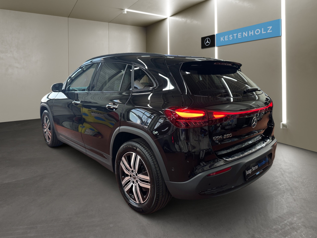 Getriebe: AutomatikgetriebeDetailangaben f&uuml;r XEV Fahrzeug: Batterietechnologie: Lithium-Ionen,  Nutzbare Batteriekapazit&auml;t: 66,0kWh,  Ladezeit (in Minuten): 375 (10% bis 100%),  Schnellladezeit (in Minuten): 32 (10% bis 80%)Ausstattungspakete: Winterpaket,  Komfort Paket: Sitzkomfort-Paket,  Night-Paket,  Licht- und Sichtpaket,  SpiegelpaketAssistenzsysteme: Fernlichtassistent,  Aktiver Park-Assistent inkl. PARKTRONIC,  R&uuml;ckfahrkamera,  DISTRONIC,  Berganfahrhilfe,  Spracheingabesystem,  M&uuml;digkeitserkennung,  Spurhalteassistent mit aktivem Lenk-Assistent,  Fahrerassistenzpaket,  COLLISION PREVENTION ASSIST,  Verkehrszeichenerkennung m. Geschwindigkeitslimit-AssistentLicht und Sicht: LED-Scheinwerfer,  Tagfahrlicht,  Regensensor,  Automatisch abblendender Innenspiegel,  W&auml;rmeschutzverglasung,  Ambientebeleuchtung mehrfarbig,  LichtsensorAudio &amp; Kommunikation: MBUX,  Navigationssystem,  Radio,  Multi-Funktions-Display,  Digitaler Radioempfang DAB,  Soundsystem,  USB Anschluss,  Mercedes connect me,  Handyvorbereitung Bluetooth,  Android Auto u. Apple CarPlay,  Kabelloses Laden f&uuml;r Handys,  WLAN HotspotKomfort: Digitales Kombiinstrument,  Klimaautomatik,  Lordosenst&uuml;tze Fahrer/Beifahrer,  Sitzheizung Fahrer/Beifahrer,  Komfortsitze,  Armauflage hinten,  Servolenkung,  Lenks&auml;ule verstellbar,  HANDS-FREE ACCESS,  Start-Stopp System,  Zentralver. mit Fernbedienung,  Fensterheber elektrisch,  EASY-PACK Heckklappe,  DYNAMIC SELECT,  Getr&auml;nkehalter vornInterieur: Sitze Stoff Ledernachbildung ARTICO / Stoff Cupertino zweifarbig ros&eacute;gold / titangrau pearl,  Innenfarbe gold,  Multifunktions-Sport-/Lederlenkrad,  Lenkradheizung,  Bordcomputer,  R&uuml;cksitze klappbar,  Dekoreinlagen: 331 Zierelement hinterleuchtet, 56H Zierelemente Star Pattern hinterleuchtet,  Lenkrad-SchaltwippenExterieur: Touchscreen Bedienung,  Leichtmetallfelgen 18 Zoll,  Au&szlig;enspiegel elekt. anklappbar,  Dachreling: schwarz,  Reifenpannenset,  Notrufsystem,  Ladekabel Mode 3 (Typ 2/2),  Wechsel-/Gleichstromladesystem (AC/DC Laden),  Stauassistent,  FahrzeugpersonalisierungSicherheit: i-Size Kindersitzbefestigung,  Fu&szlig;g&auml;ngerschutzsystem,  Fahrer- /Beifahrerairbag,  Seitenairbag vorn und hinten,  Knieairbag Fahrer,  Traktionskontrolle,  Elektr. Stabilit&auml;tsprogramm ESP,  Reifendruckkontrolle,  Wegfahrsperre,  Au&szlig;entemperatur Anzeige,  Antiblockiersystem ABS,  Bremsverschlei&szlig;anzeige,  Proaktives Insassenschutzsystem,  Notbremsassistent,  Akustischer Umfeldschutz,  Totwinkel-AssistentWeitere Ausstattung: PTD Electric Art,  321 Fingerabdrucksensor,  39U Remote und Charging Services Premium,  PSJ Electric Art Advanced Plus,  Laderaum-Paket,  B05 ECO AssistentSonstige Ma&szlig;e und Gewichte: Nutzlast: 425 kg,  zul&auml;ssiges Gesamtgewicht: 2.470 kg,  Radstand: 2.729 mmIrrt&uuml;mer und &Auml;nderungen vorbehalten